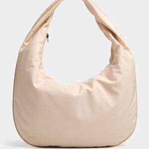 HVISK Zippered Rounded Tote Bag Beige